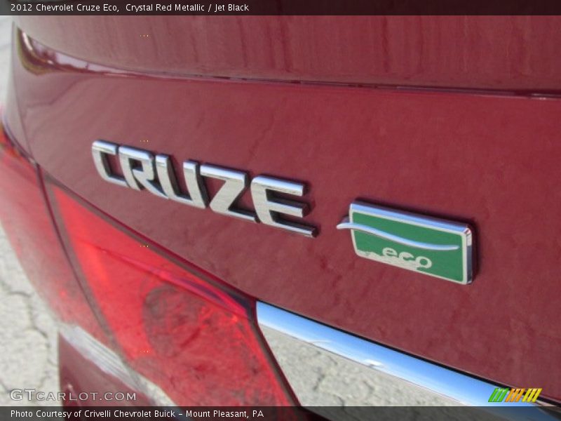 Crystal Red Metallic / Jet Black 2012 Chevrolet Cruze Eco