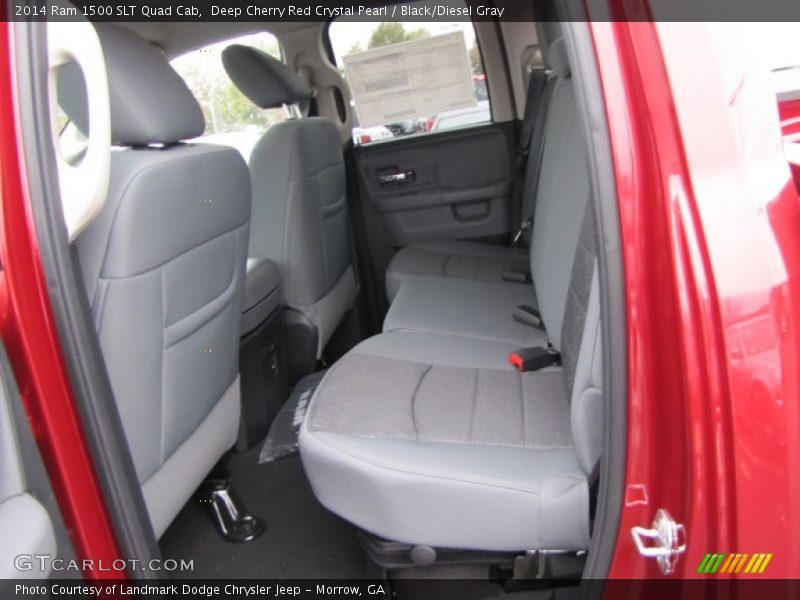 Deep Cherry Red Crystal Pearl / Black/Diesel Gray 2014 Ram 1500 SLT Quad Cab