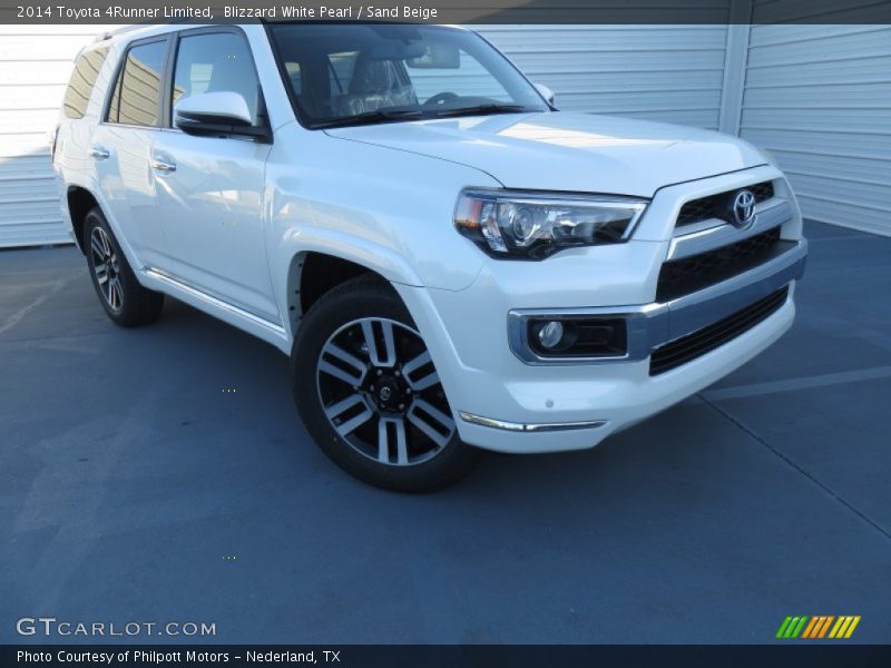 Blizzard White Pearl / Sand Beige 2014 Toyota 4Runner Limited