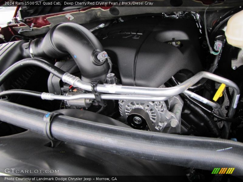 Deep Cherry Red Crystal Pearl / Black/Diesel Gray 2014 Ram 1500 SLT Quad Cab
