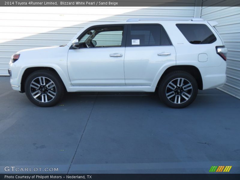Blizzard White Pearl / Sand Beige 2014 Toyota 4Runner Limited