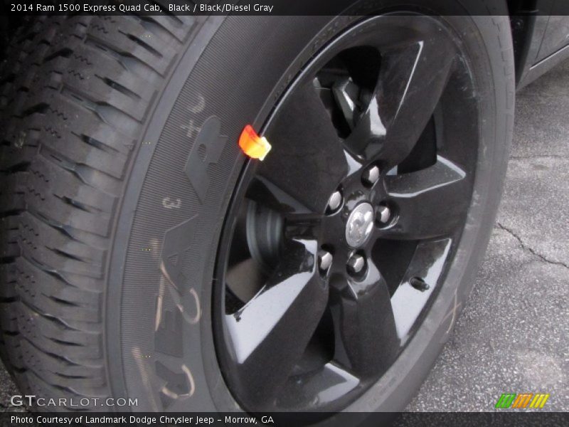 Black / Black/Diesel Gray 2014 Ram 1500 Express Quad Cab