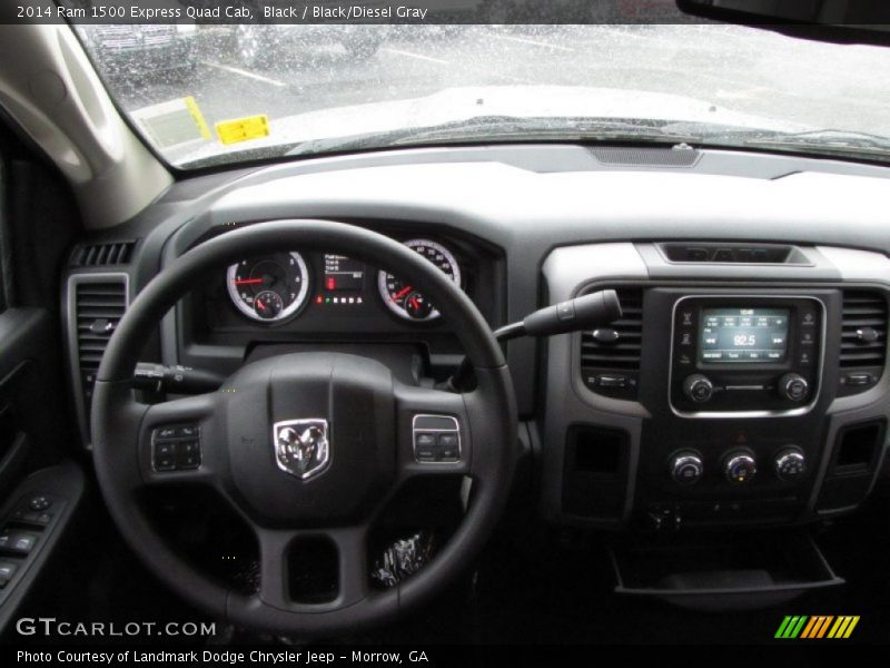 Black / Black/Diesel Gray 2014 Ram 1500 Express Quad Cab