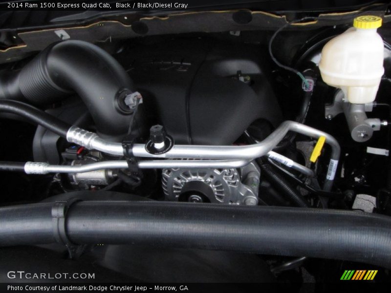 Black / Black/Diesel Gray 2014 Ram 1500 Express Quad Cab