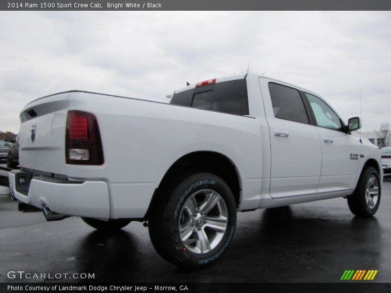 Bright White / Black 2014 Ram 1500 Sport Crew Cab