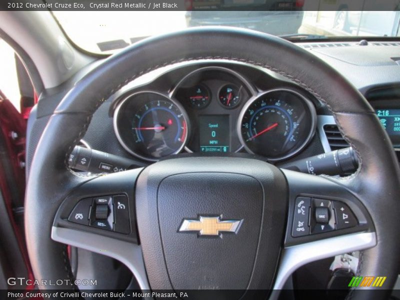 Crystal Red Metallic / Jet Black 2012 Chevrolet Cruze Eco