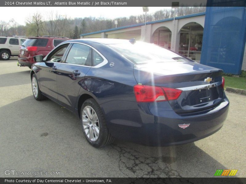 Atlantis Blue Metallic / Jet Black/Titanium 2014 Chevrolet Malibu LT
