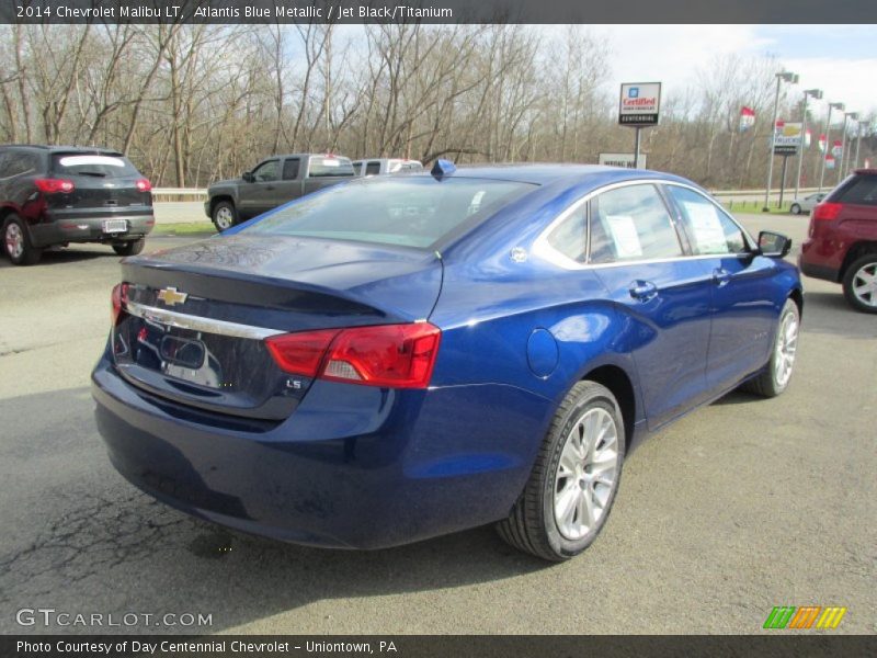 Atlantis Blue Metallic / Jet Black/Titanium 2014 Chevrolet Malibu LT