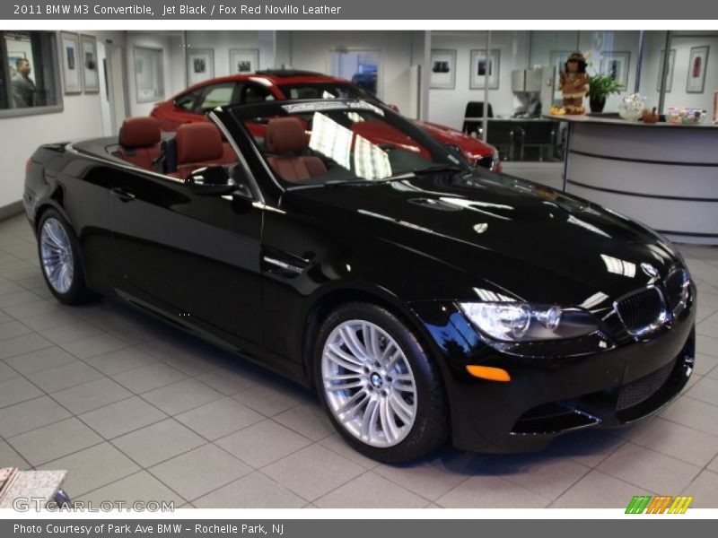 Jet Black / Fox Red Novillo Leather 2011 BMW M3 Convertible