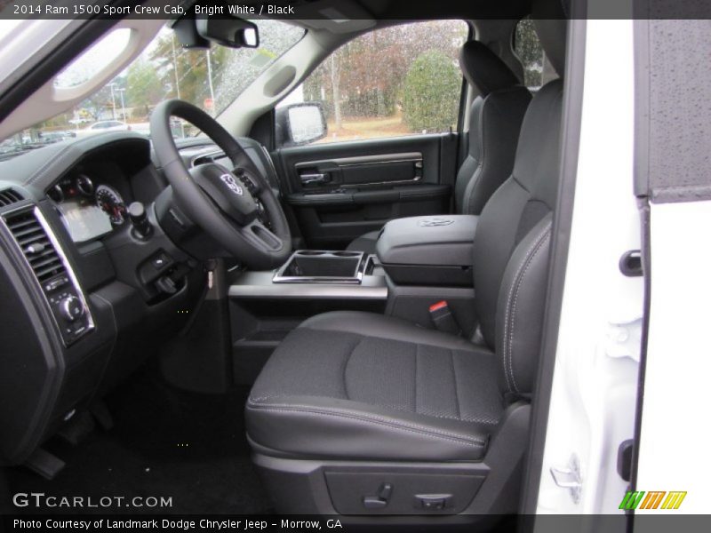 Bright White / Black 2014 Ram 1500 Sport Crew Cab