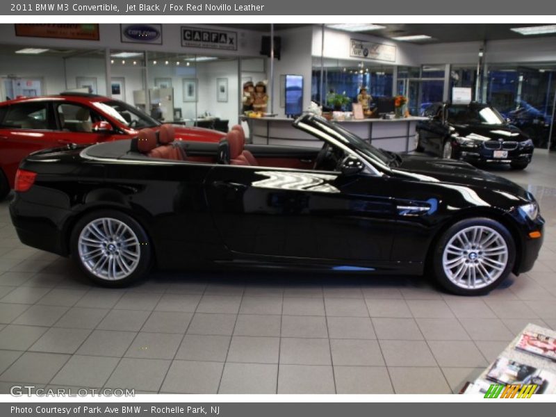 Jet Black / Fox Red Novillo Leather 2011 BMW M3 Convertible