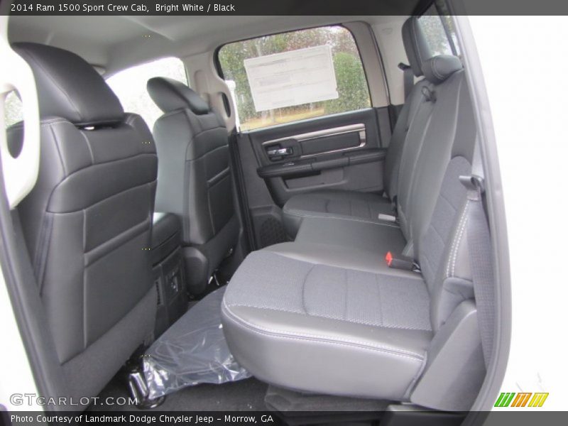 Bright White / Black 2014 Ram 1500 Sport Crew Cab