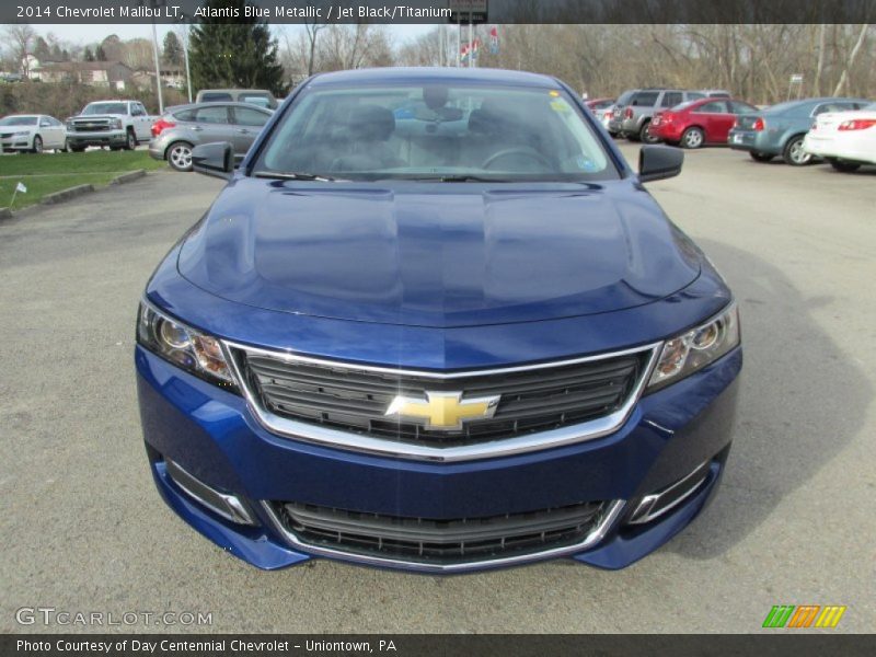 Atlantis Blue Metallic / Jet Black/Titanium 2014 Chevrolet Malibu LT