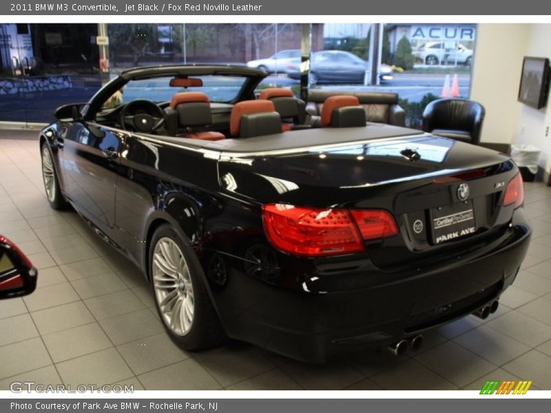 Jet Black / Fox Red Novillo Leather 2011 BMW M3 Convertible