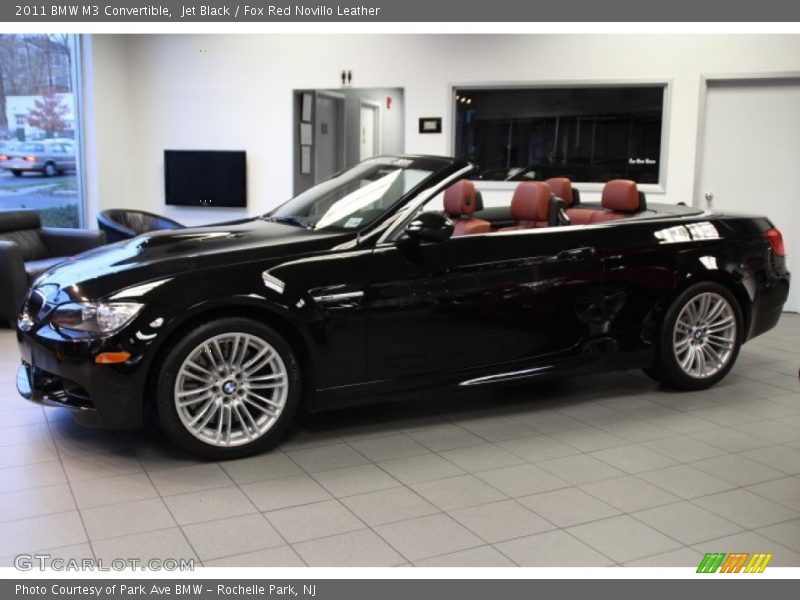 Jet Black / Fox Red Novillo Leather 2011 BMW M3 Convertible