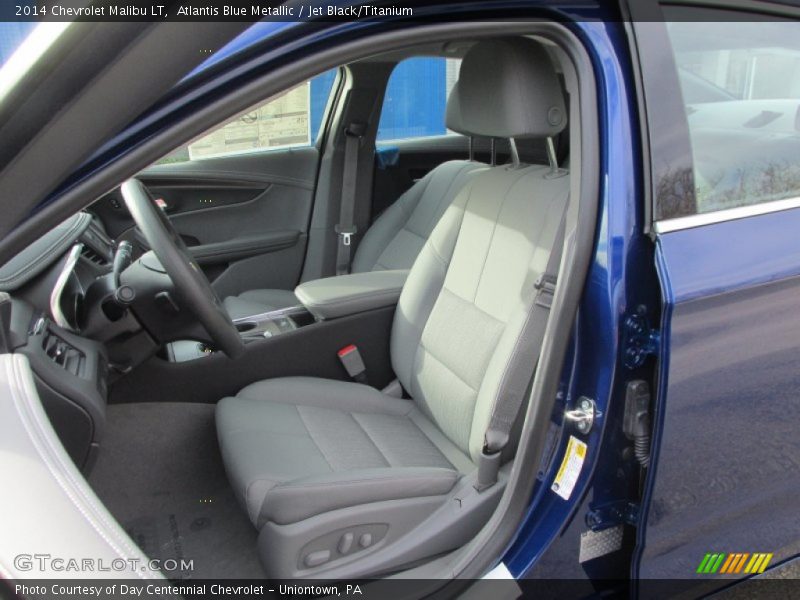 Atlantis Blue Metallic / Jet Black/Titanium 2014 Chevrolet Malibu LT