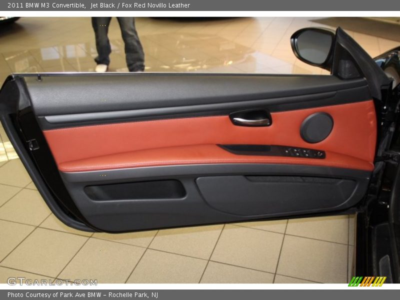 Jet Black / Fox Red Novillo Leather 2011 BMW M3 Convertible