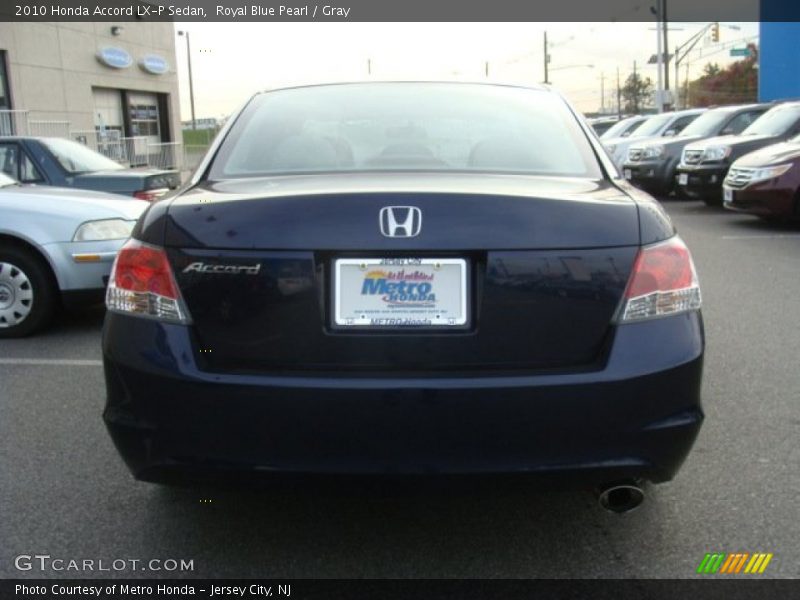 Royal Blue Pearl / Gray 2010 Honda Accord LX-P Sedan