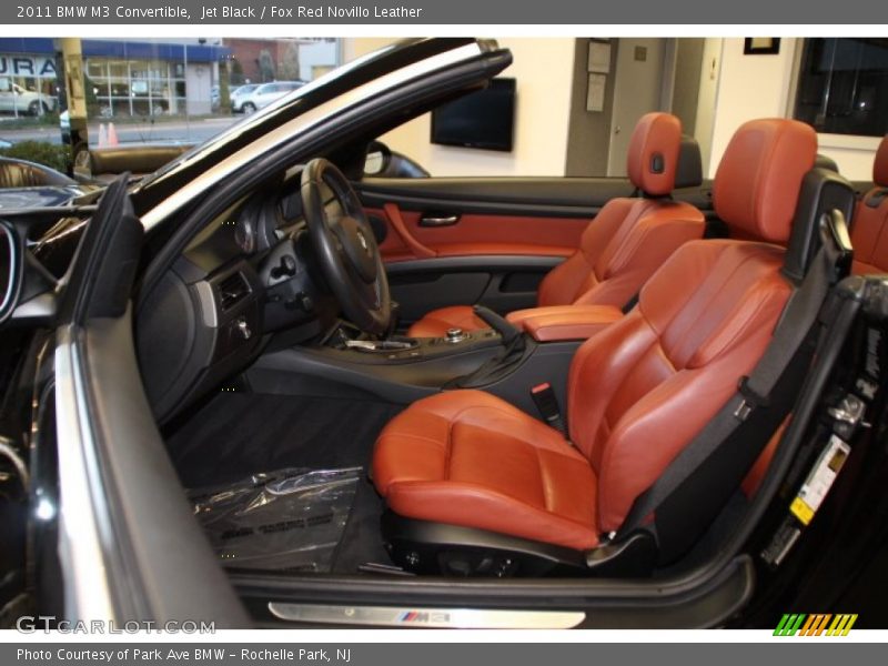 Jet Black / Fox Red Novillo Leather 2011 BMW M3 Convertible