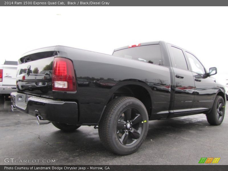 Black / Black/Diesel Gray 2014 Ram 1500 Express Quad Cab