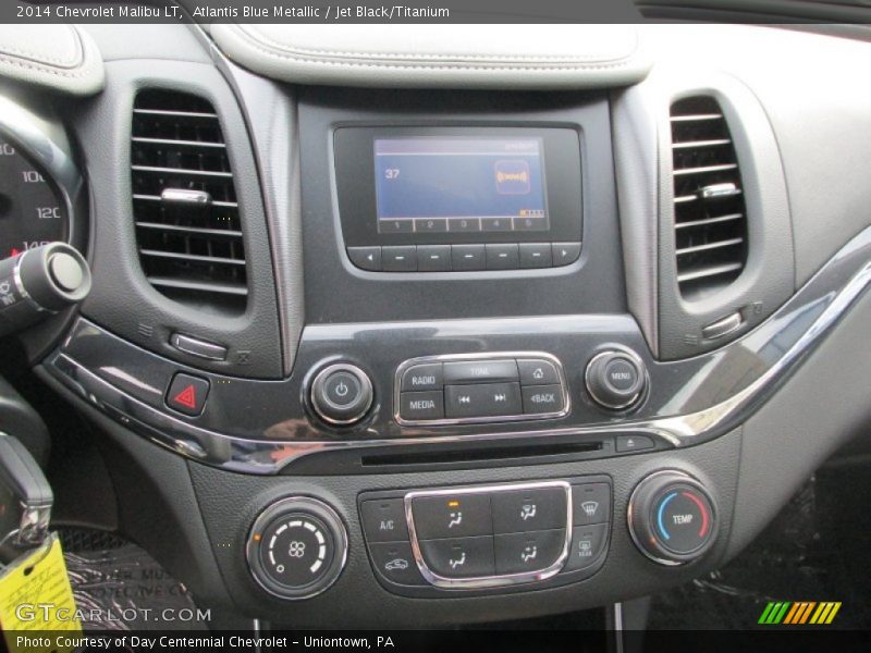 Atlantis Blue Metallic / Jet Black/Titanium 2014 Chevrolet Malibu LT