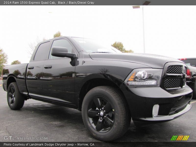 Black / Black/Diesel Gray 2014 Ram 1500 Express Quad Cab