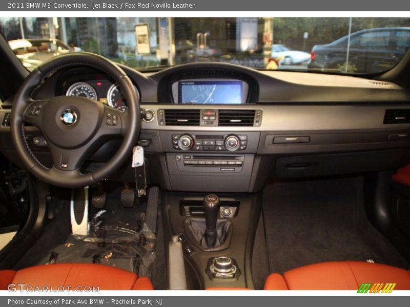 Jet Black / Fox Red Novillo Leather 2011 BMW M3 Convertible