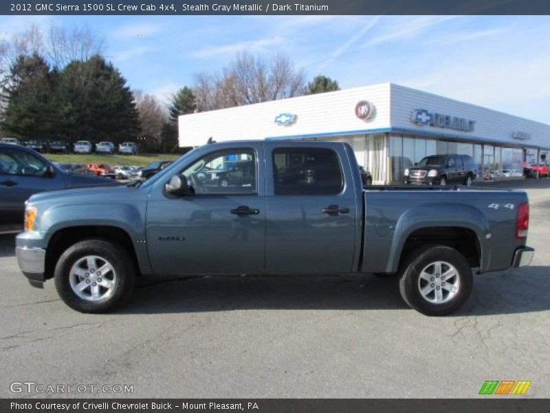 Stealth Gray Metallic / Dark Titanium 2012 GMC Sierra 1500 SL Crew Cab 4x4