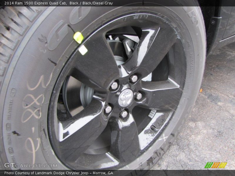 Black / Black/Diesel Gray 2014 Ram 1500 Express Quad Cab