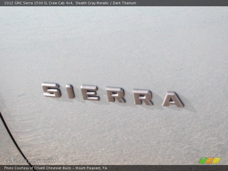 Stealth Gray Metallic / Dark Titanium 2012 GMC Sierra 1500 SL Crew Cab 4x4