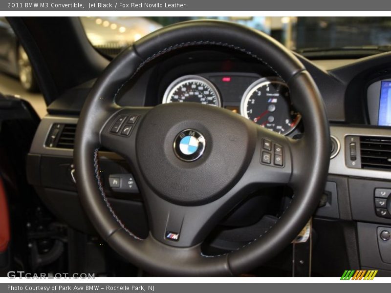 Jet Black / Fox Red Novillo Leather 2011 BMW M3 Convertible