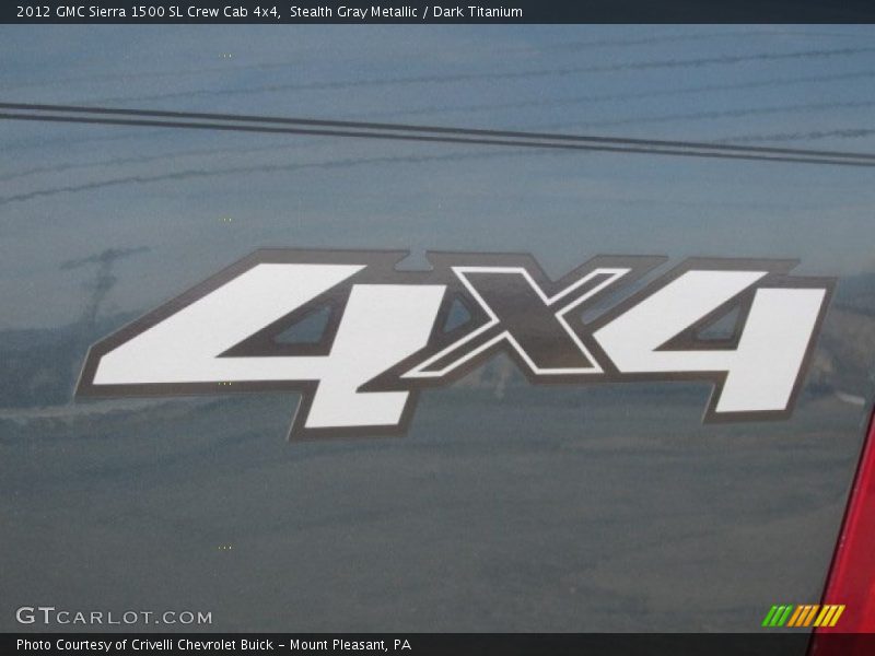 Stealth Gray Metallic / Dark Titanium 2012 GMC Sierra 1500 SL Crew Cab 4x4