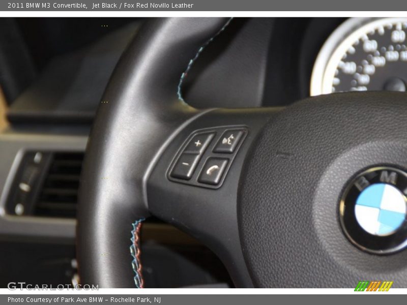 Jet Black / Fox Red Novillo Leather 2011 BMW M3 Convertible