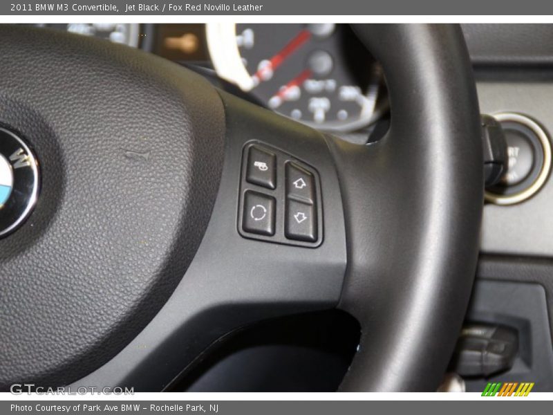 Jet Black / Fox Red Novillo Leather 2011 BMW M3 Convertible