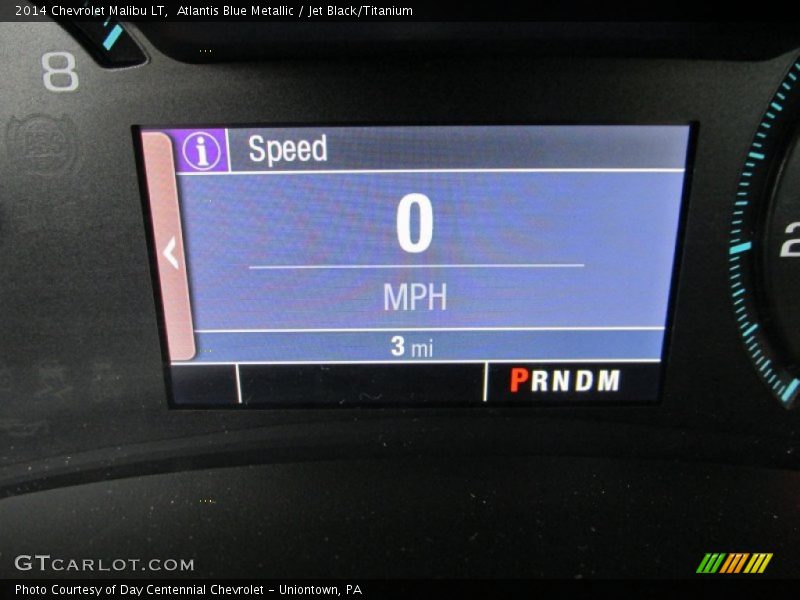 Atlantis Blue Metallic / Jet Black/Titanium 2014 Chevrolet Malibu LT
