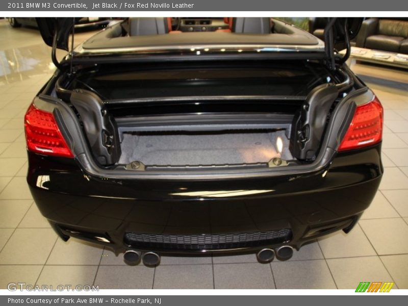 Jet Black / Fox Red Novillo Leather 2011 BMW M3 Convertible