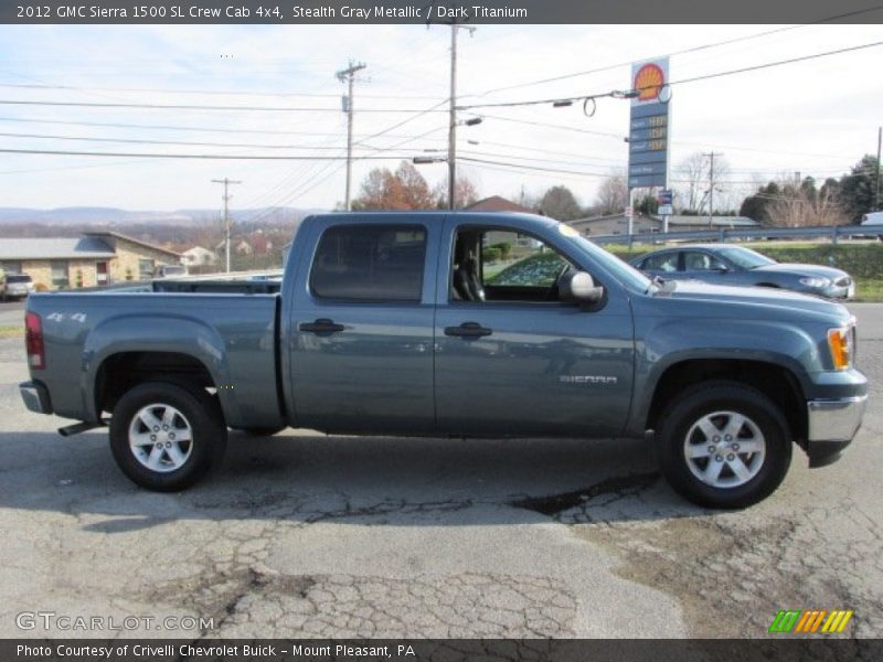 Stealth Gray Metallic / Dark Titanium 2012 GMC Sierra 1500 SL Crew Cab 4x4