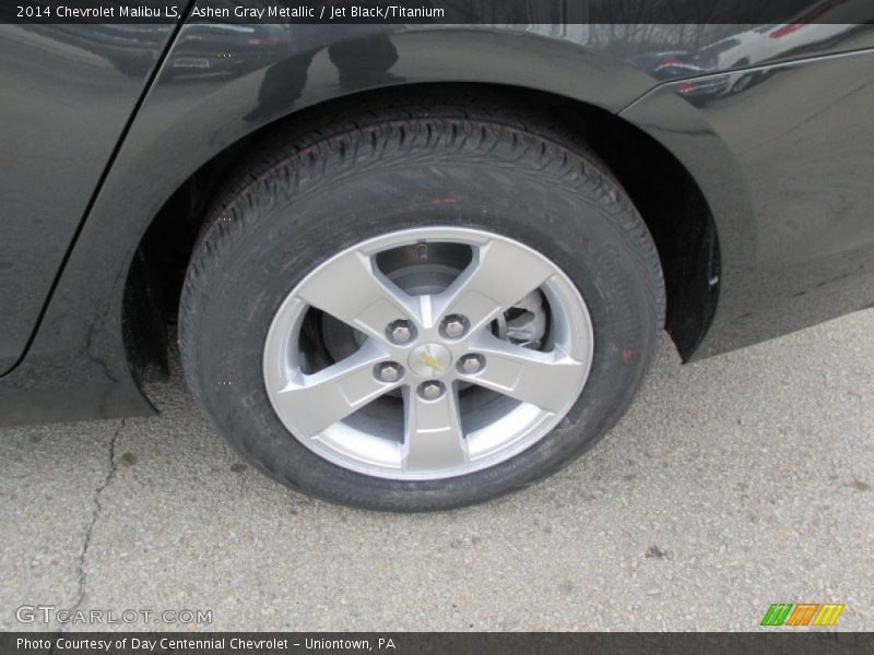 Ashen Gray Metallic / Jet Black/Titanium 2014 Chevrolet Malibu LS