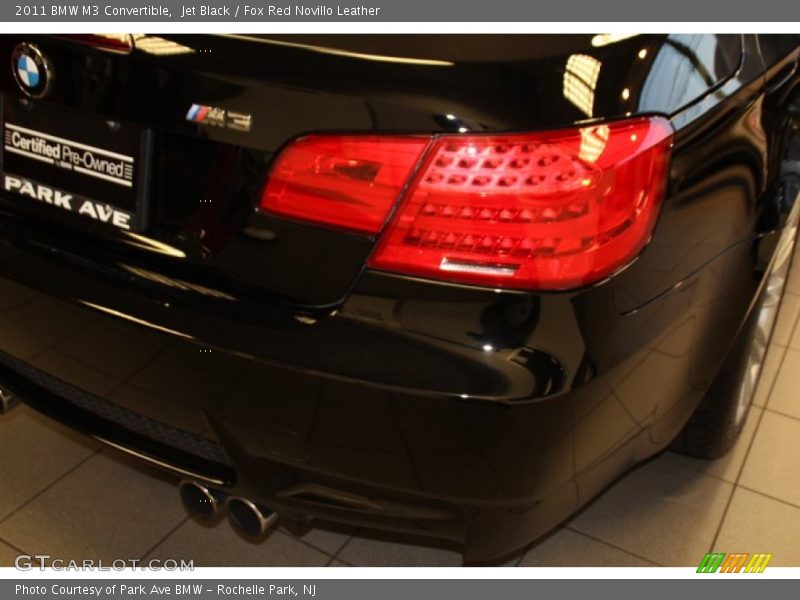 Jet Black / Fox Red Novillo Leather 2011 BMW M3 Convertible