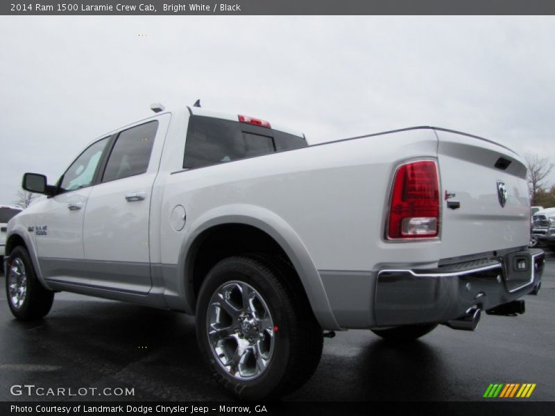Bright White / Black 2014 Ram 1500 Laramie Crew Cab