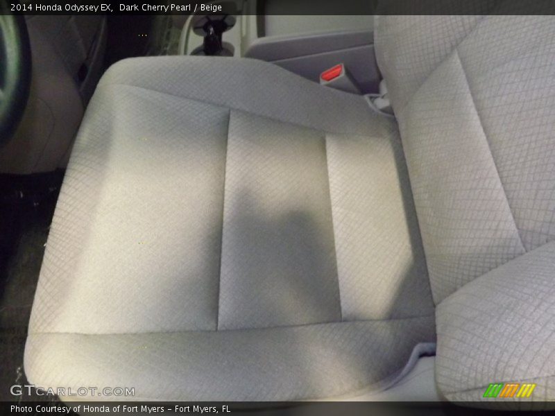 Dark Cherry Pearl / Beige 2014 Honda Odyssey EX