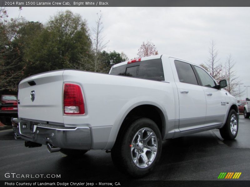 Bright White / Black 2014 Ram 1500 Laramie Crew Cab