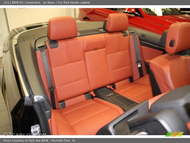 Jet Black / Fox Red Novillo Leather 2011 BMW M3 Convertible