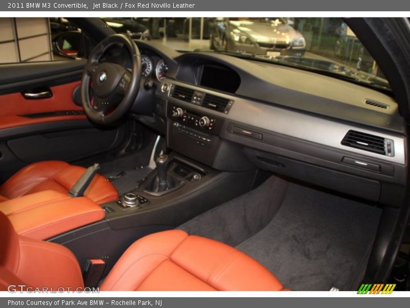 Jet Black / Fox Red Novillo Leather 2011 BMW M3 Convertible