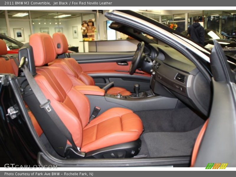 Jet Black / Fox Red Novillo Leather 2011 BMW M3 Convertible