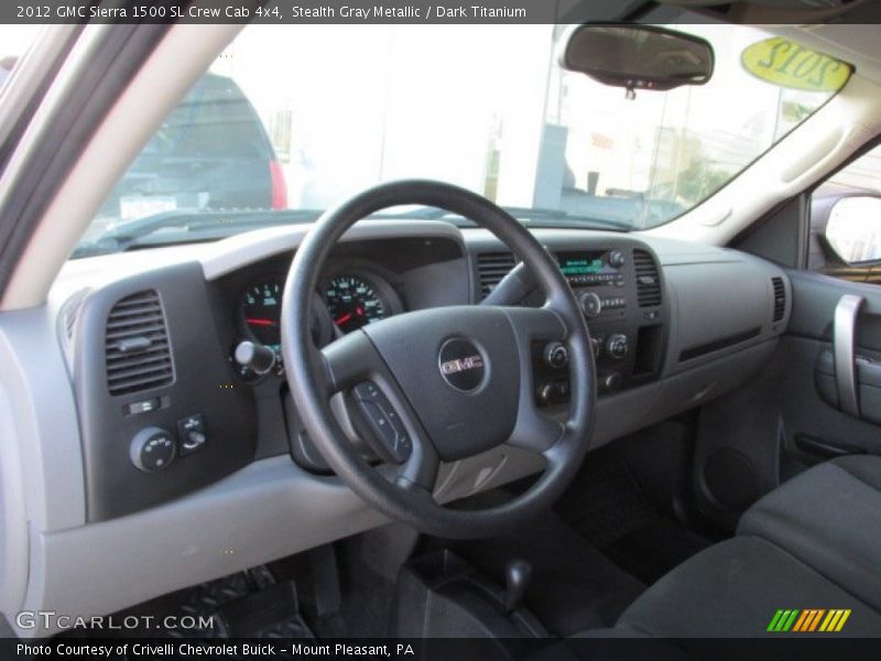 Stealth Gray Metallic / Dark Titanium 2012 GMC Sierra 1500 SL Crew Cab 4x4