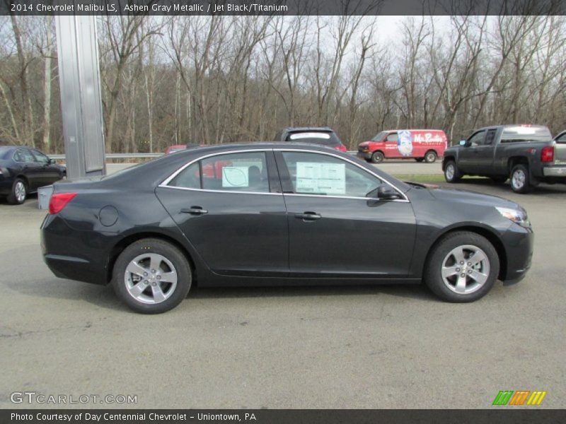 Ashen Gray Metallic / Jet Black/Titanium 2014 Chevrolet Malibu LS