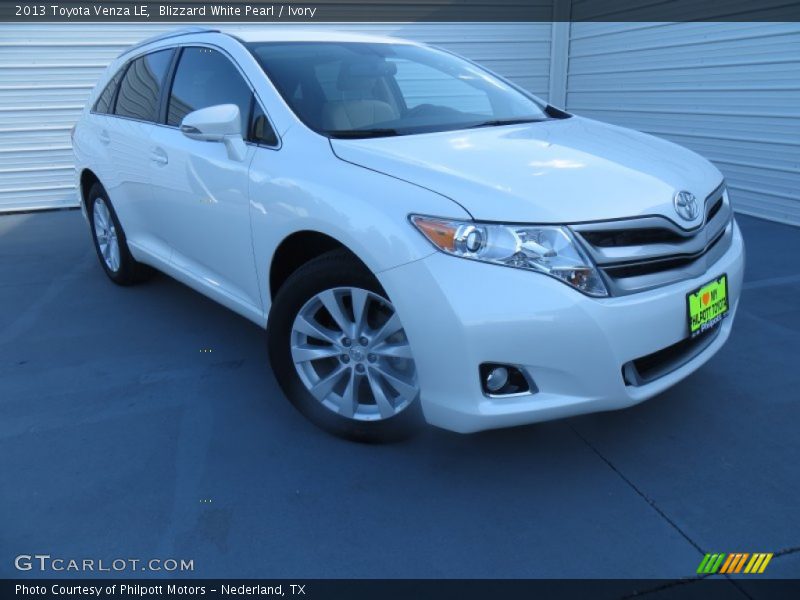 Blizzard White Pearl / Ivory 2013 Toyota Venza LE