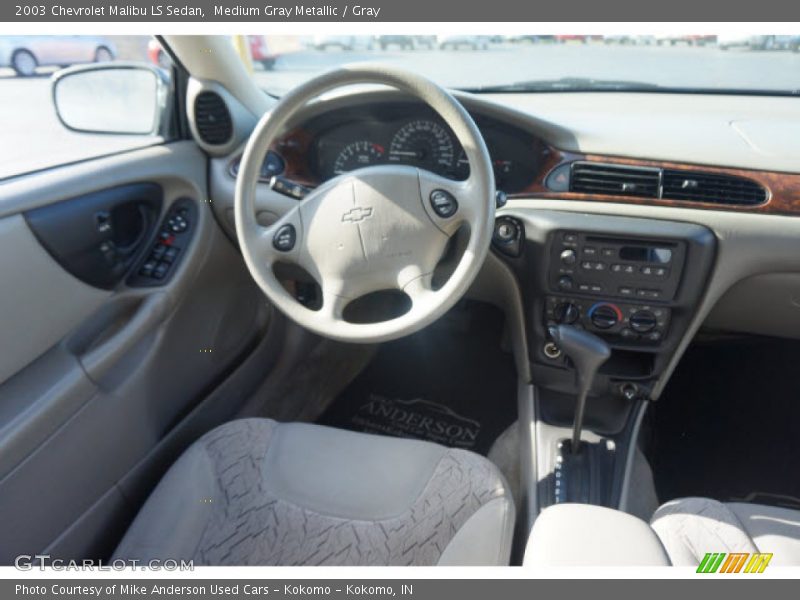 Medium Gray Metallic / Gray 2003 Chevrolet Malibu LS Sedan