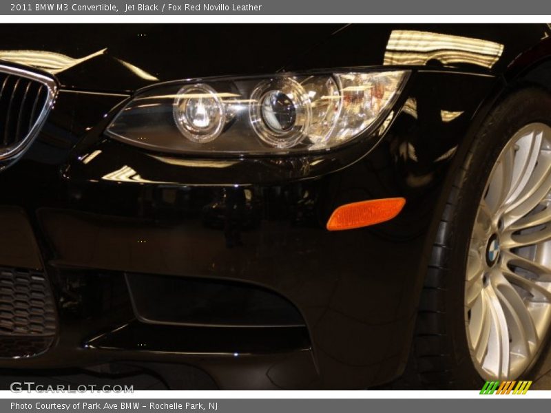Jet Black / Fox Red Novillo Leather 2011 BMW M3 Convertible